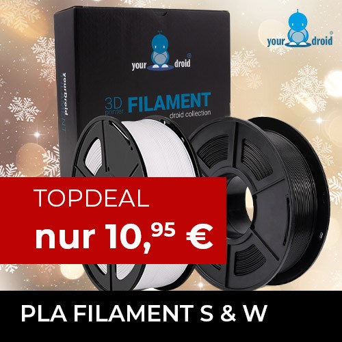 PLA Filament schwarz weiss