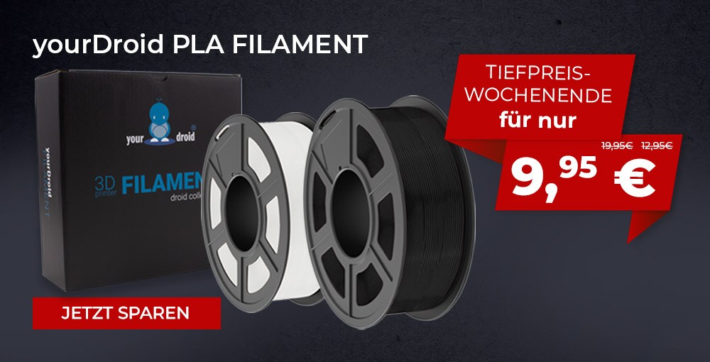 yourDroid PLA Filament schwarz und weiss