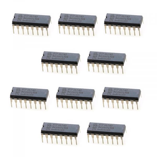 10er-Pack PCF8574P DIP-16 I2C 8-Bit I/O Expander ICs