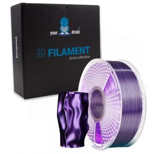 yourDroid DualColor Biosilk PLA+ Filament Schwarz/Lila 1.75mm 1kg