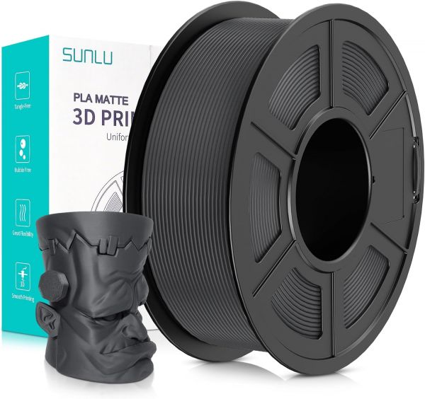 Sunlu PLA Matte Filament Grey 1.75mm 1kg