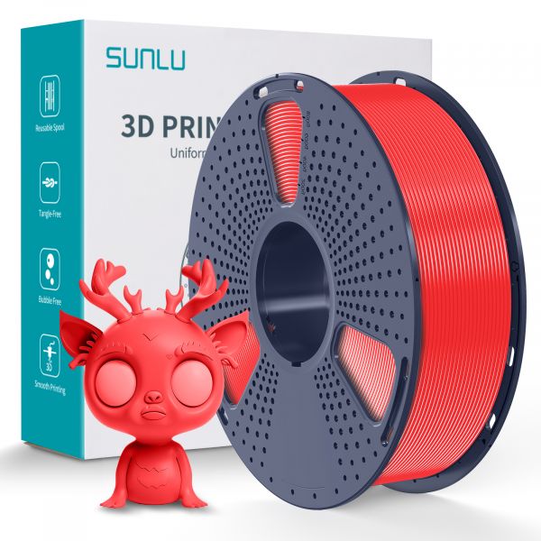 Sunlu PLA+ Filament Cherry Red (Macaron) 1.75mm 1kg