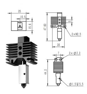 Upgrade Hotend Für Bambu Lab X1 500°C | Roboter-Bausatz.de