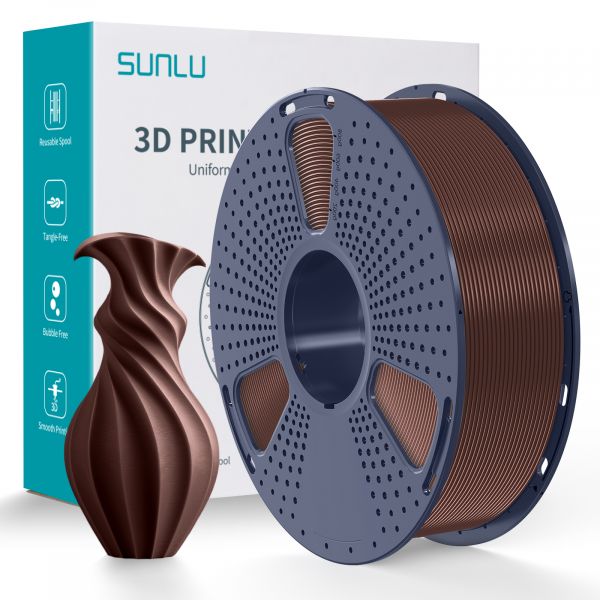 Sunlu Silk PLA+ Dual Color Filament Pink Gold 1.75mm 1kg