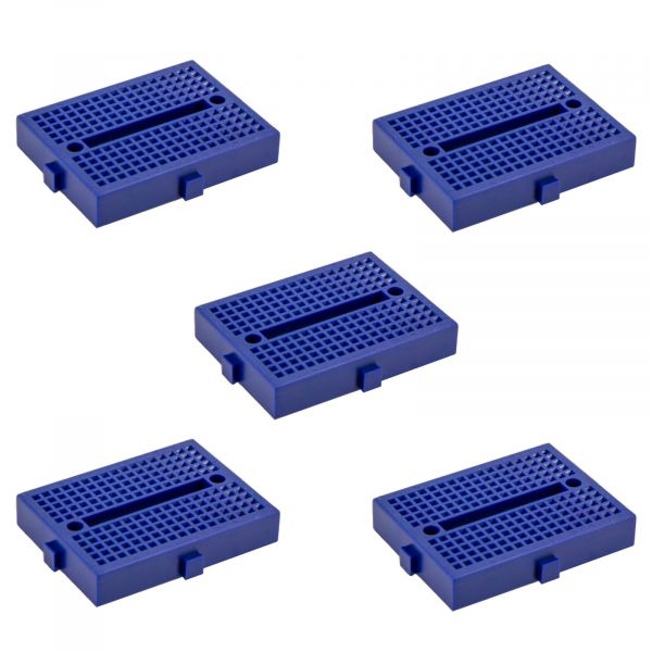 5x Mini Breadboard SYB-170 Blau