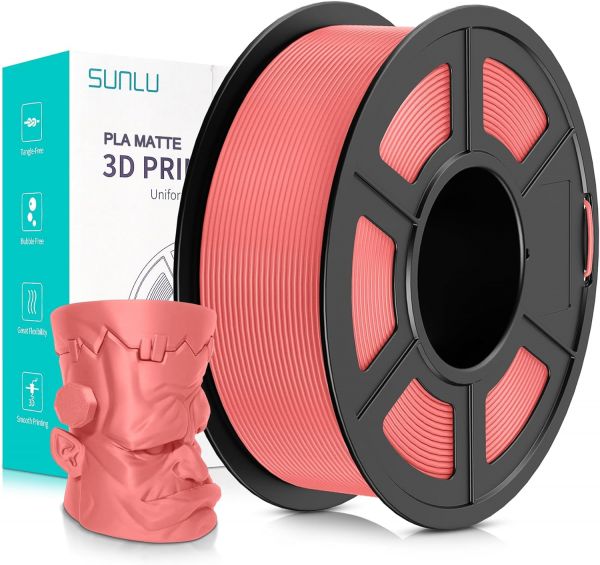 Sunlu PLA Matte Filament Pink 1.75mm 1kg