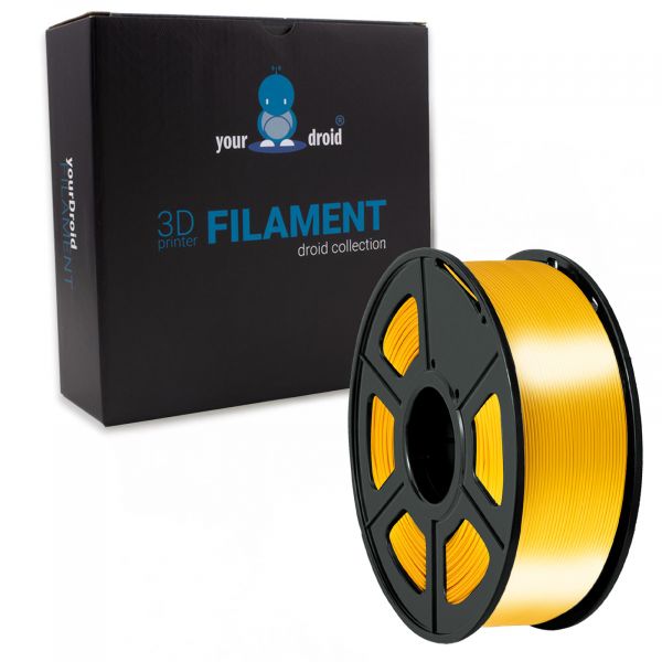 yourDroid BioSilk PLA PLUS Filament hell Gold 1.75mm 1kg