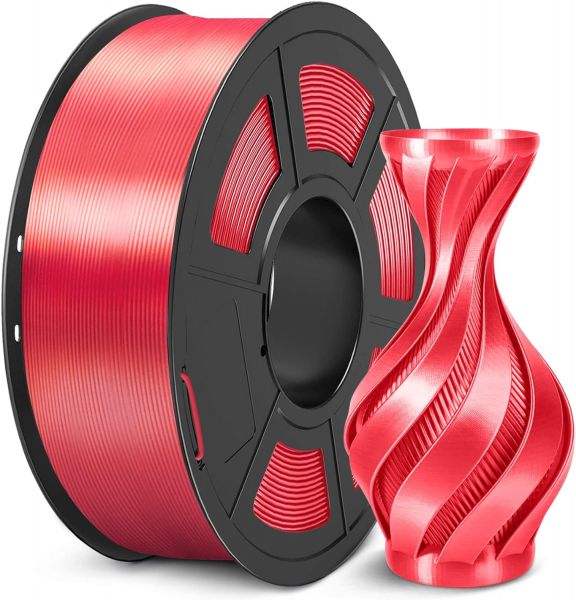 Sunlu Silk PLA+ Filament Red 1.75mm 1kg