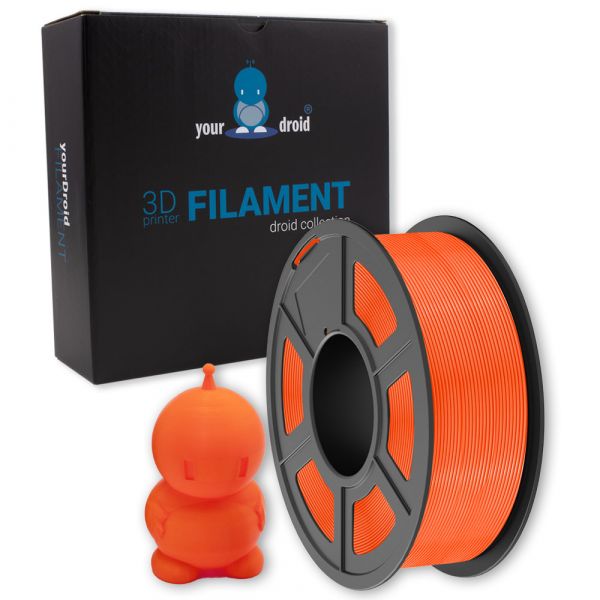 yourDroid PLA Filament Sonniges Orange 1.75mm 1kg