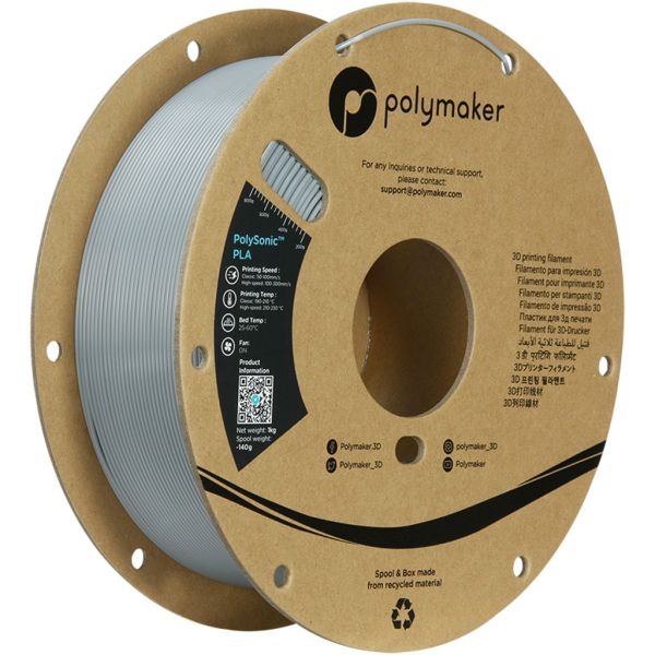Polymaker PolySonic Grey 1.75mm 1kg
