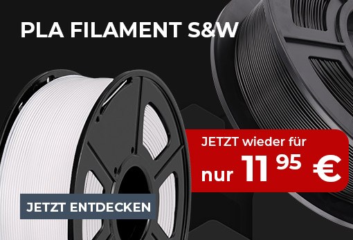 yourDroid PLA Filament schwarz weiss