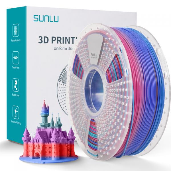 Sunlu PLA Rainbow Filament "02" 1.75mm 1kg