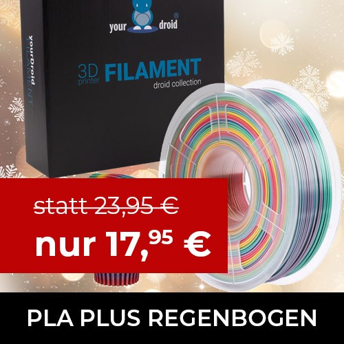 BioSilk PLA PLUS Filament Regenbogen