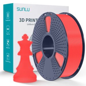 Sunlu PLA Glow in the Dark Filament Red 1.75mm 1kg