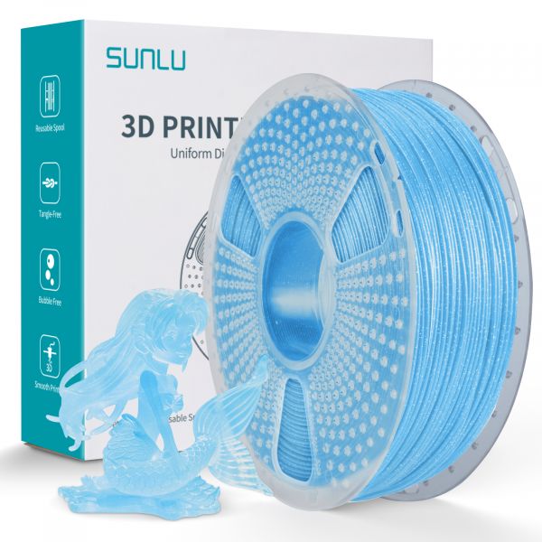 Sunlu PLA Twinkling Filament Blue 1.75mm 1kg