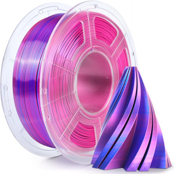 Sunlu Silk PLA+ Dual Color Filament Red Blue 1.75mm 1kg