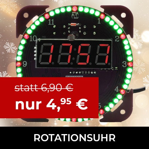 Bausatz LED Rotationsuhr