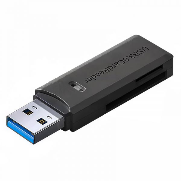 USB 3.0 Kartenleser für SD/MicroSD (Schwarz)