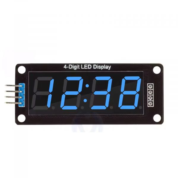 7-Segment Display Modul 4-stellig blau TM1637 0.56"