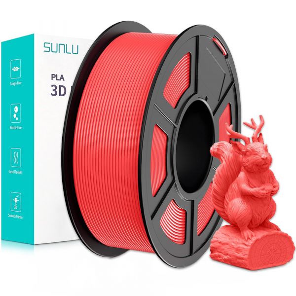 Sunlu PLA Filament Cherry Red (Macaron) 1.75mm 1kg