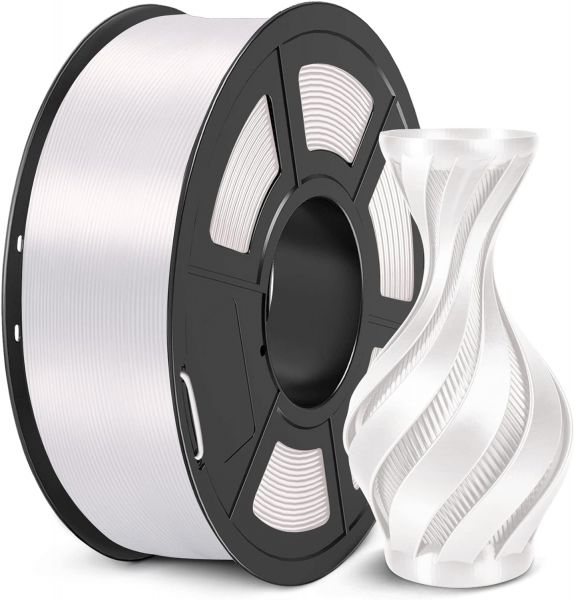 Sunlu Silk PLA+ Filament White 1.75mm 1kg