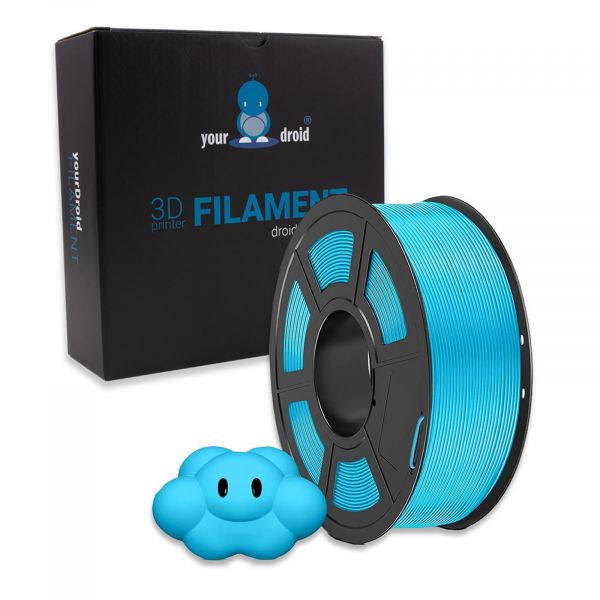 yourDroid PLA Filament Himmelblau Matt 1.75mm 1kg